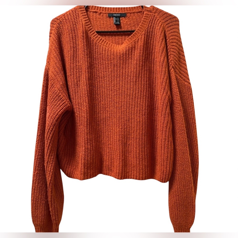 Forever 21 Rust Knit Sweater